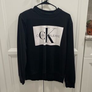 Calvin Klein CK black crewneck sweatshirt